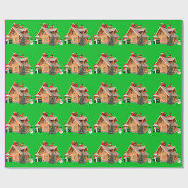 Julkabinens Grönt Papper Presentpapper