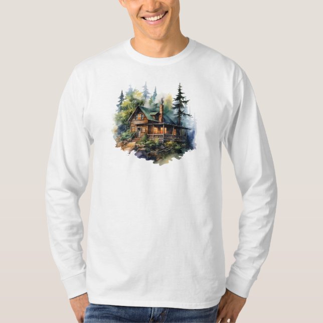 Julkabinens Långärmad T-Shirt (Framsida)