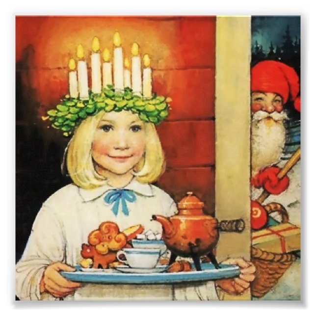 "Julkaffe" av Jenny Nystrom Fototryck (Framsidan)