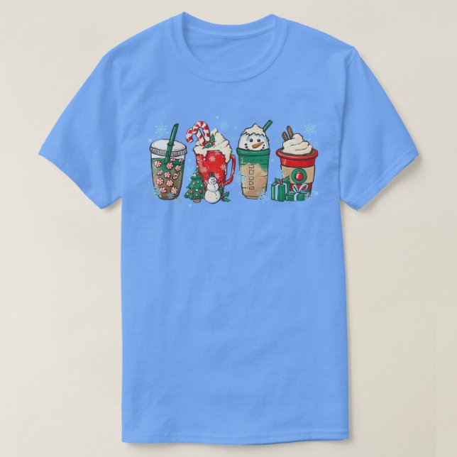 Julkaffe för kvinnor, sötsaker, Mysiga vinterkafé T Shirt (Design framsida)