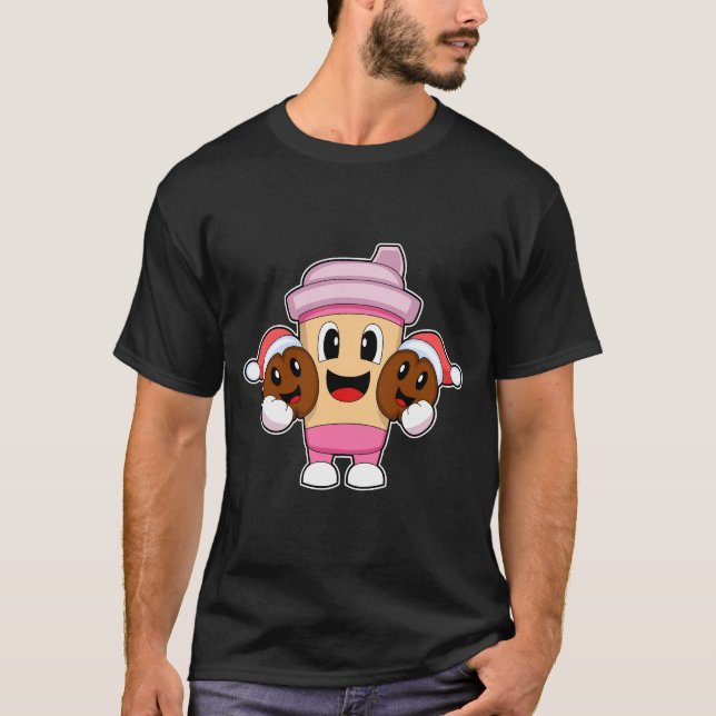 Julkaffe kaffebönor t shirt (Framsida)