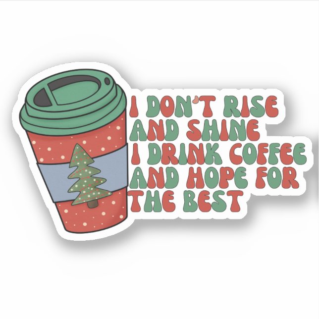 Julkaffe Klistermärken (Framsida)