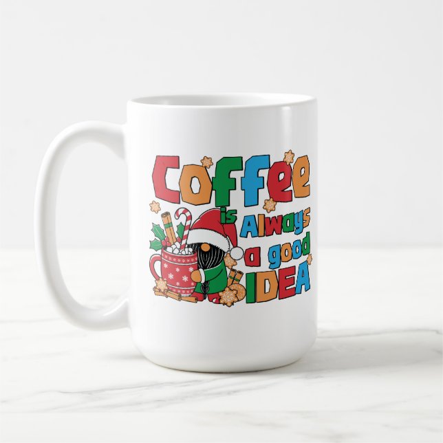 Julkaffe Kopp med Festive Ord (Vänster)