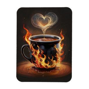 Julkaffe, Kopp med hjärtsångkonst Magnet
