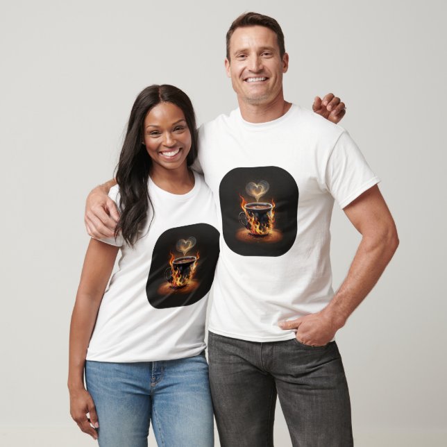 Julkaffe, Kopp med hjärtsångkonst T Shirt (Unisex)