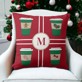 Julkaffe Monogram Kudde