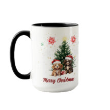 Julkaffe, Mugg, Cute Puppies