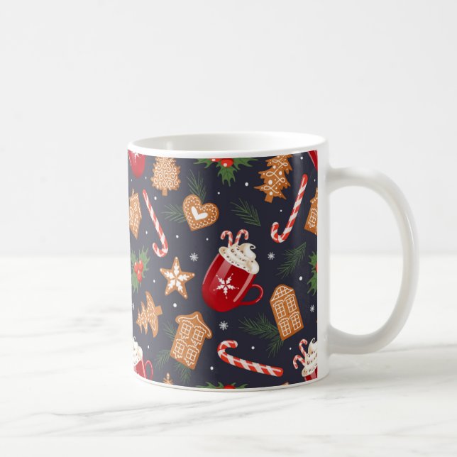 Julkaffe Mugg Gingerbröd Hett Chocolate (Höger)
