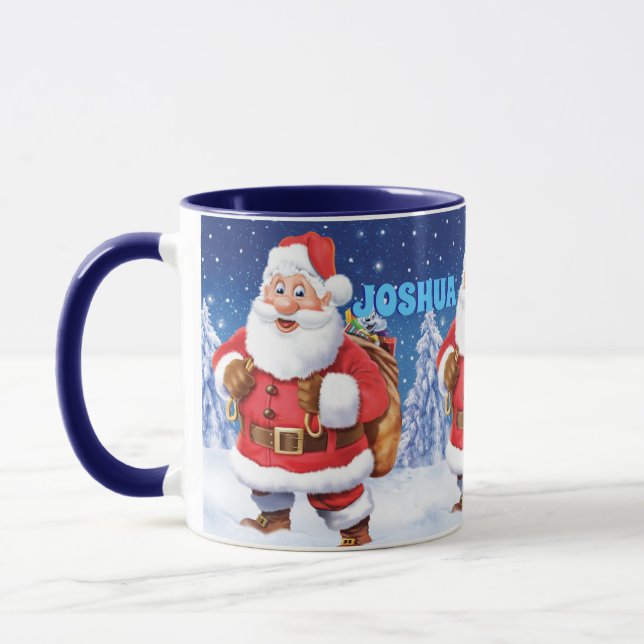 Julkaffe mugg, Jolly Santas. Mugg (Vänster)