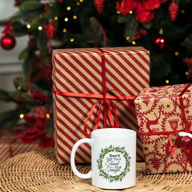 Julkaffe Mugg - Tinsel Tangel - Krampa (Skapare uppladdad)