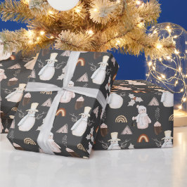 Julkaffe och Snögubbar Presentpapper