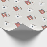 Julkaffe Pot och Mugg Helgdag Mönster Presentpapper<br><div class="desc">Utformningen består av kaffekuckor och hett choklad mugg som upprepar mönster.</div>