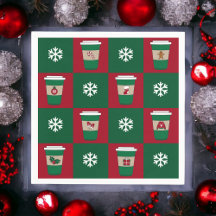 Julkaffe Snöflingor Helgdag Thmet