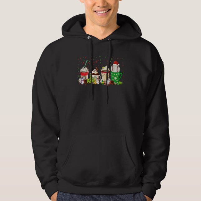 Julkaffe Softboll Baseboll Spel Dag Kaffe Hoodie (Framsida)