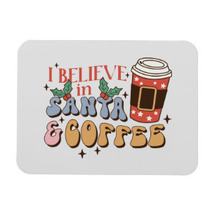 Julkaffe Tomt och kaffe Magnet