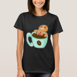 Julkaffegubbe i pepparkaksmotiv t shirt