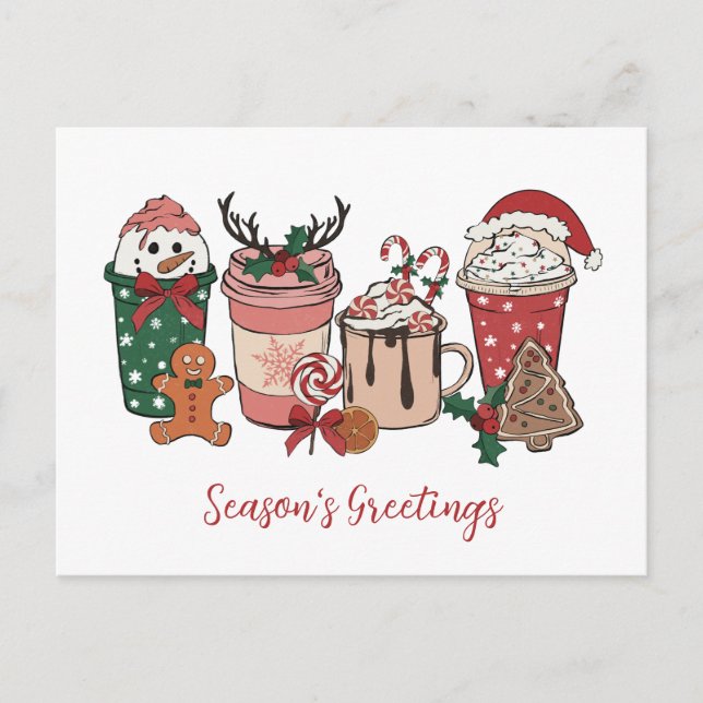 Julkaffekakor Jul Postkort Helg Vykort (Framsida)