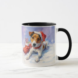 Julkaffekopp för hundälskare mugg