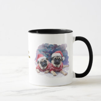Julkaffekopp för hundälskare/Pug Mugg