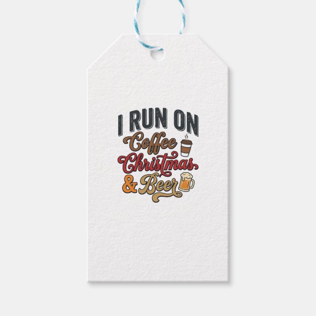 Julkaffeöl Holiday Drinking Design Presentetikett (Framsidan)