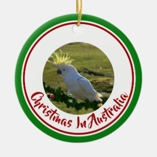 Julkaj på dekorerad Gräs Gren Julgransprydnad Keramik
