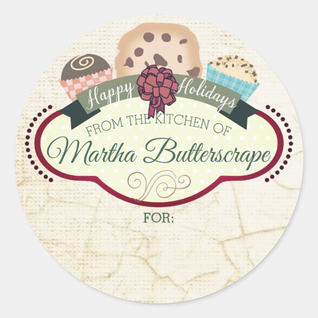 Julkaka från klistermärke (Framsida)