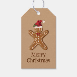 Julkaka med bruna bröd, med text presentetikett