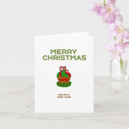 Julkaka - Små hälsningskort för Lodrät Kort