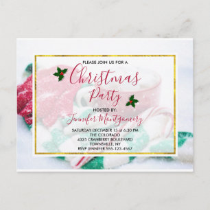 Julkakao CANDY CANE PARTY INBJUDAN