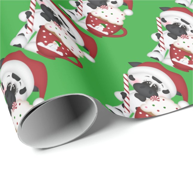 Julkakaoko som slår in papper presentpapper (Rullad Hörn)