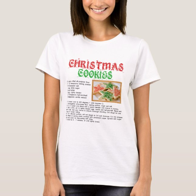 Julkakarecept T Shirt (Framsida)