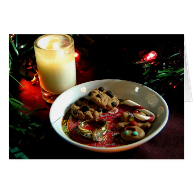 Julkakastearinljus Hälsningskort (Framsidan Horizontal)