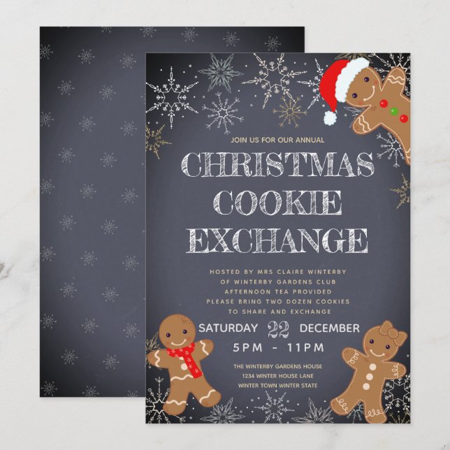 Julkakautbyte Inbjudningar (Fram/baksida)