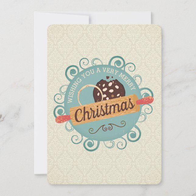 Julkakor bakar personlig helgdag julkort (Framsida)