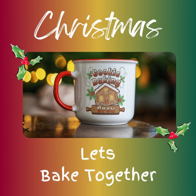 Julkakor Baking Gingertea House Crew - Mugg (Skapare uppladdad)