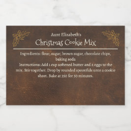 Julkakor Baking Mix Personlig Mat Etiketter