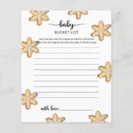 Julkakor | Bucket-listspel i Baby