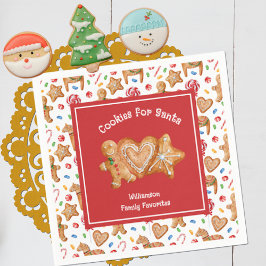 Julkakor för Santa White Pappersservett