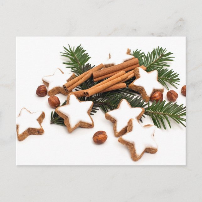 Julkakor med kanel helg vykort (Framsida)