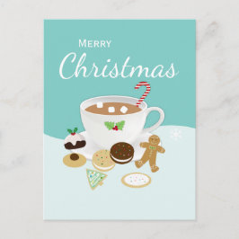 Julkakor och hett choklad helg vykort