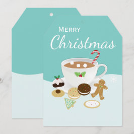Julkakor och hett choklad julkort