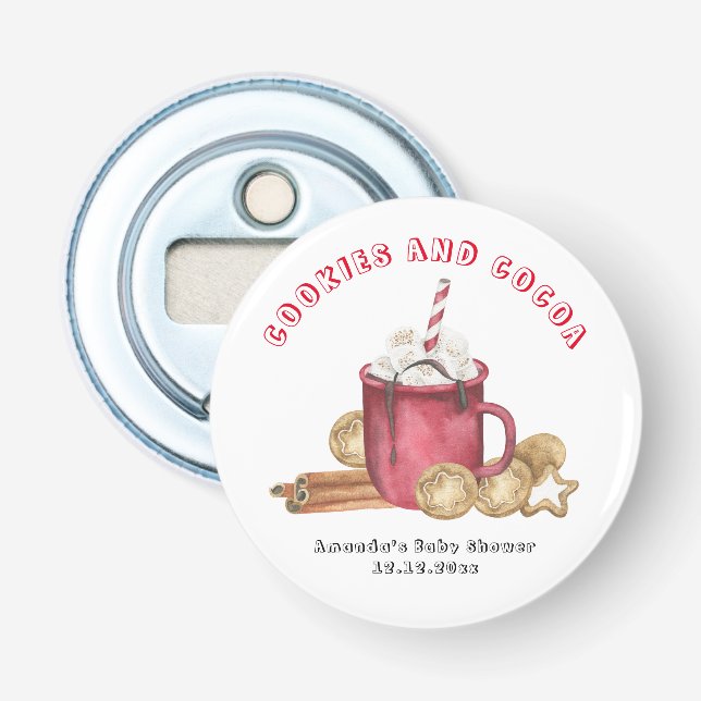 Julkakor och kakaobabydusch flasköppnare (Framsidan)