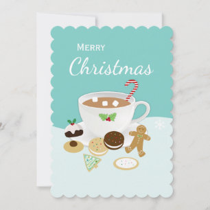 Julkakor och varm choklad julkort