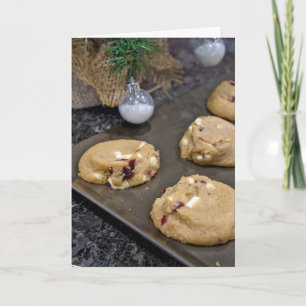 Julkakor på cookie lakan helgkort
