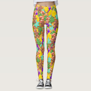 Julkakor på Gult Laddies Leggings
