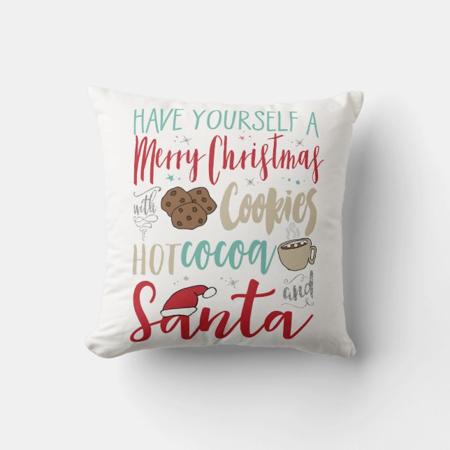 Julkakor Santa kudder Kudde (Framsida)