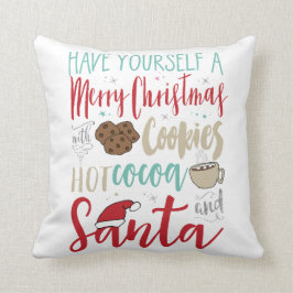 Julkakor Santa kudder Kudde