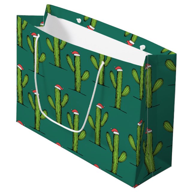 Julkaktus Wrapping Papper Large  (Framsidan Vinklad)