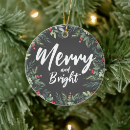 Julkalas med botaniska lövteman dekorationer