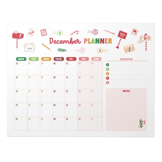 Julkalender i december Anteckningsblock (Framsida)